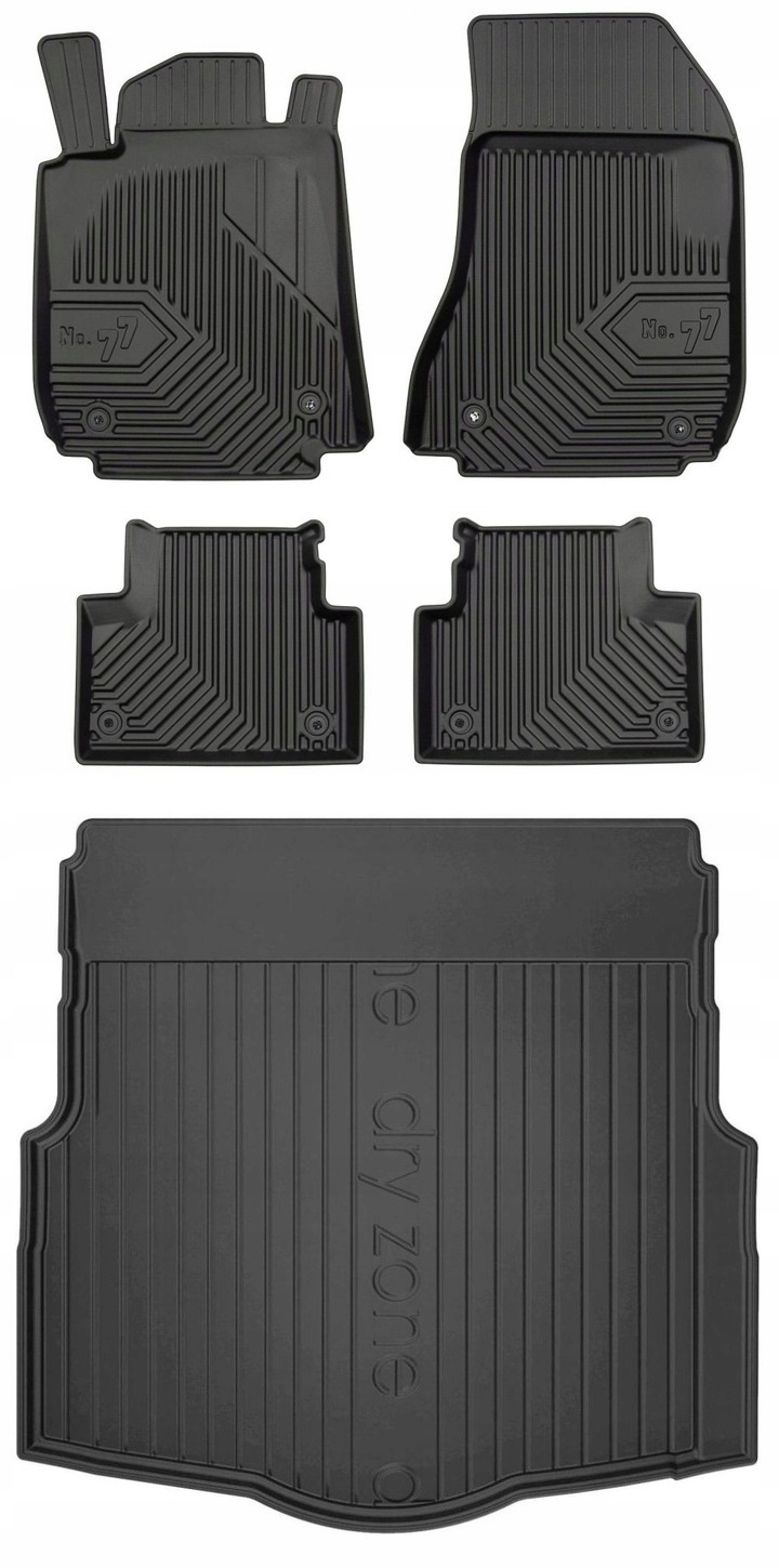 Set 77 Gumové rohože a rohože Alfa Romeo 159 Kombi 2005-2011