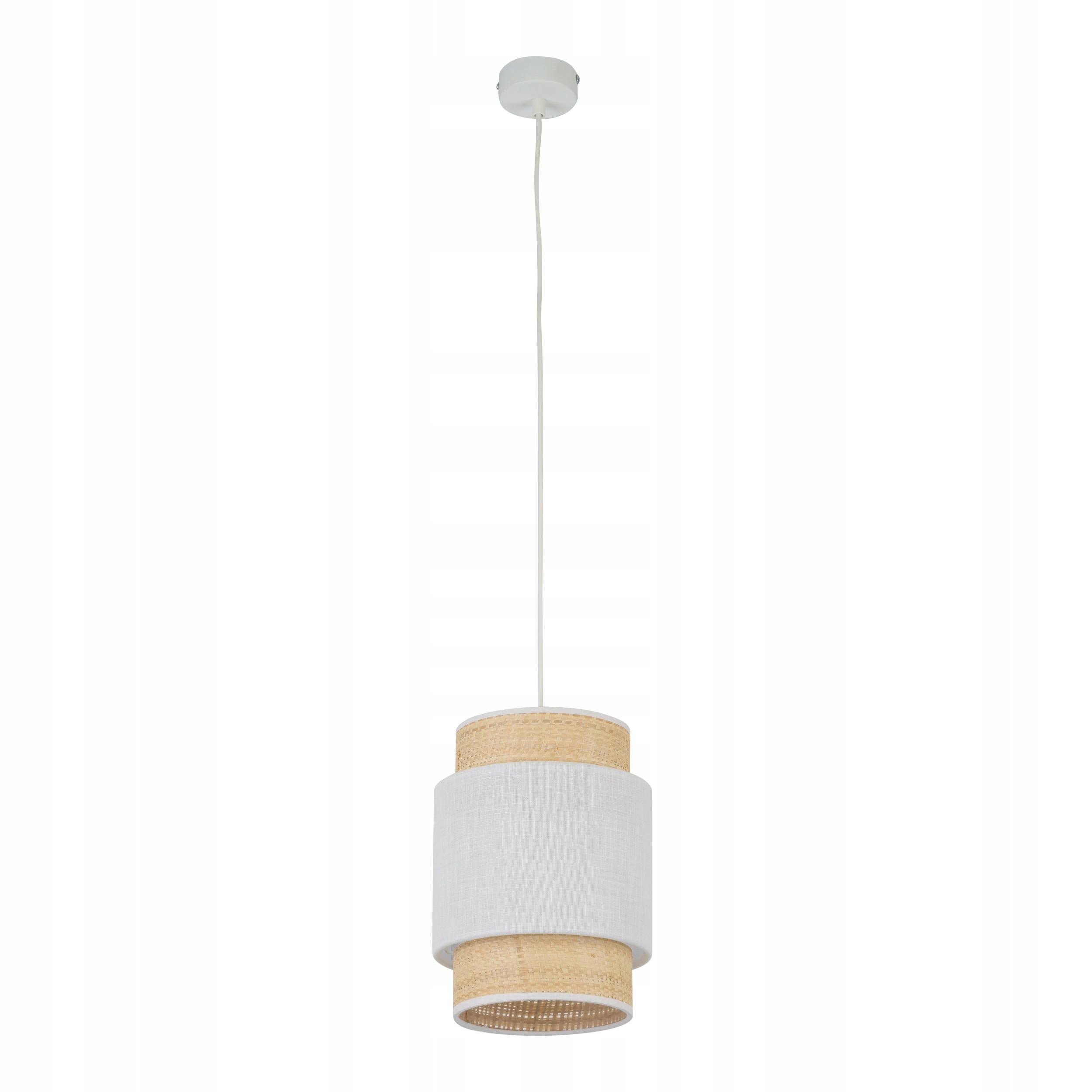 Závěsná lampa Boho New Bílá 1xE27 20 cm skandinávská do pokoje