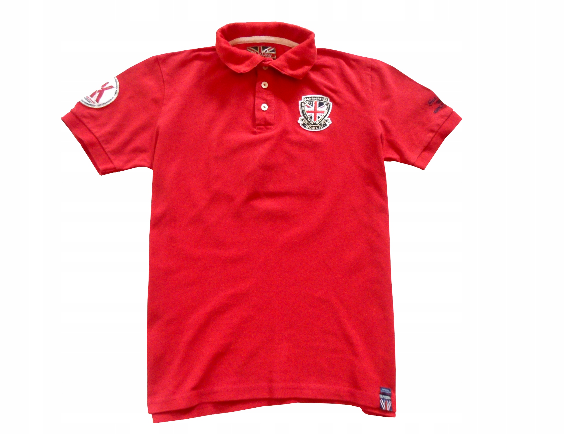 GEOGRAPHICAL NORWAY logowana koszulka polo M