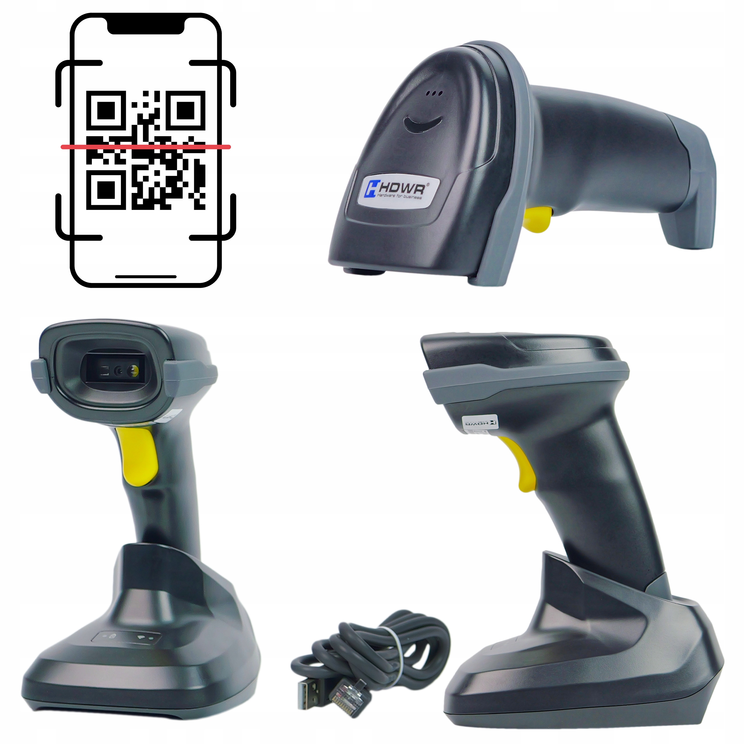 Skladový Skener Qr Bluetooth dokovací stanice Wifi stojan snímač Cmos