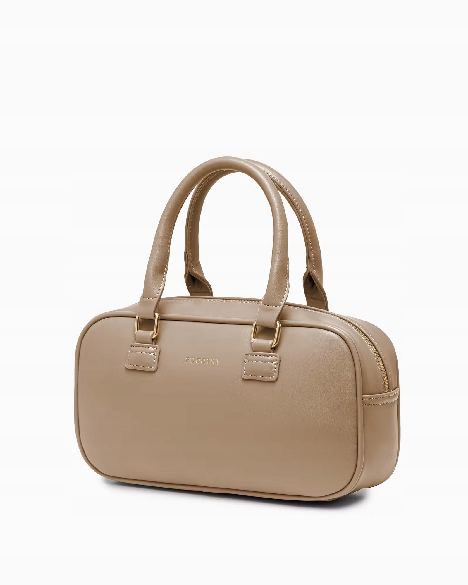 Malá kabelka kufřík Puccini BK2251019M-2A, elegantní béžová crossbody