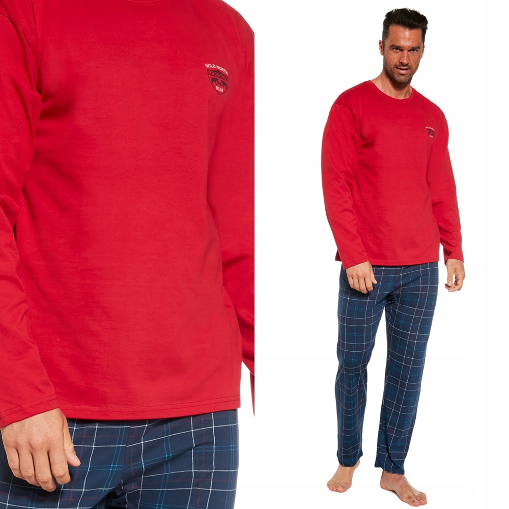 Pánské Pyžamo Cornette 124 Redwood M 46 Červené