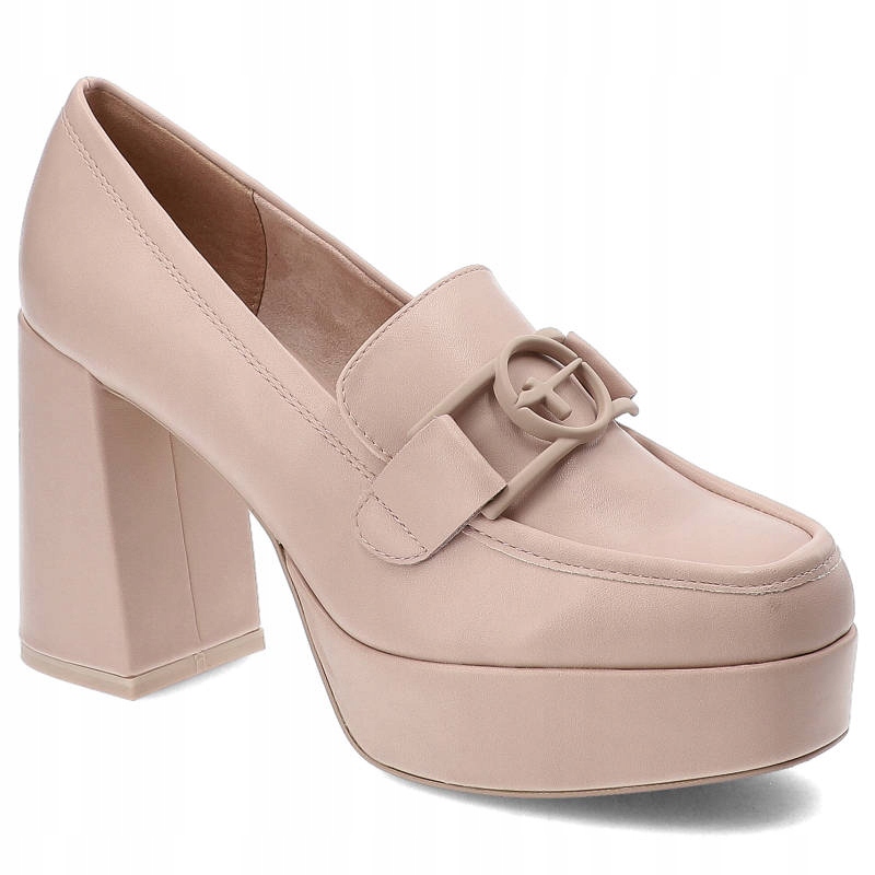 Růžové polobotky Tamaris Elegantní dámské boty