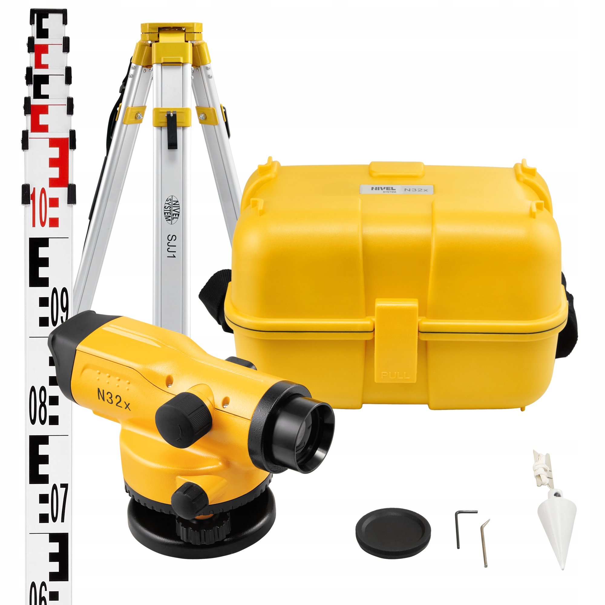 NIVEL SYSTEM N32X NIWELATOR OPTYCZNY + STATYW ŁATA