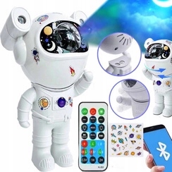 ЛАМПА АСТРОНАВТ КОСМОНАВТ ЗВЕЗДНЫЙ ПРОЕКТОР BLUETOOTH ДИНАМИК ДЛЯ ПОДАРКА