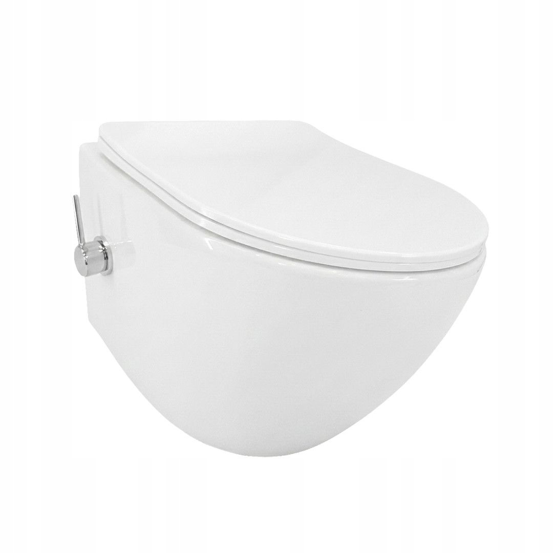 Miska Wc Domino Vitalle Avero z funkcją bidetu 37 x 49 cm z deską wolno.