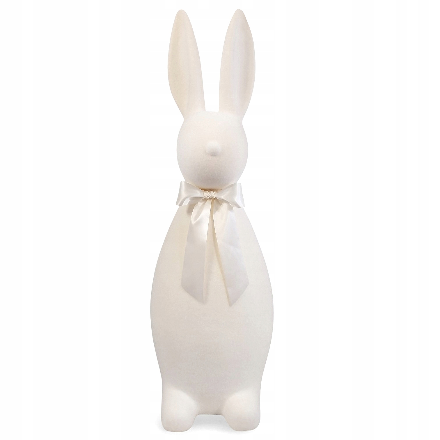 Velký Velikonoční Králík 130 cm Bílý Velurový Vánoční Dekorace Figurka