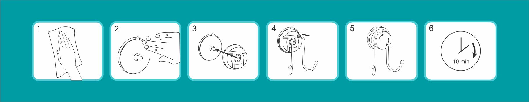 UCHWYT NA PAPIER Z PRZYSSAWKĄ CZARNY BAMBUS MAXIM Marka Galicja