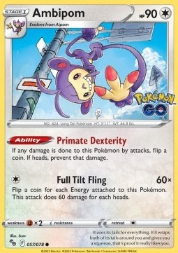 

Karty Pokemon Go (pgo 057) Ambipom