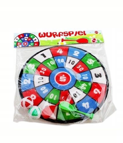 

Dart tarcza, rzutki 2 lotki oraz 2 piłki na rzep