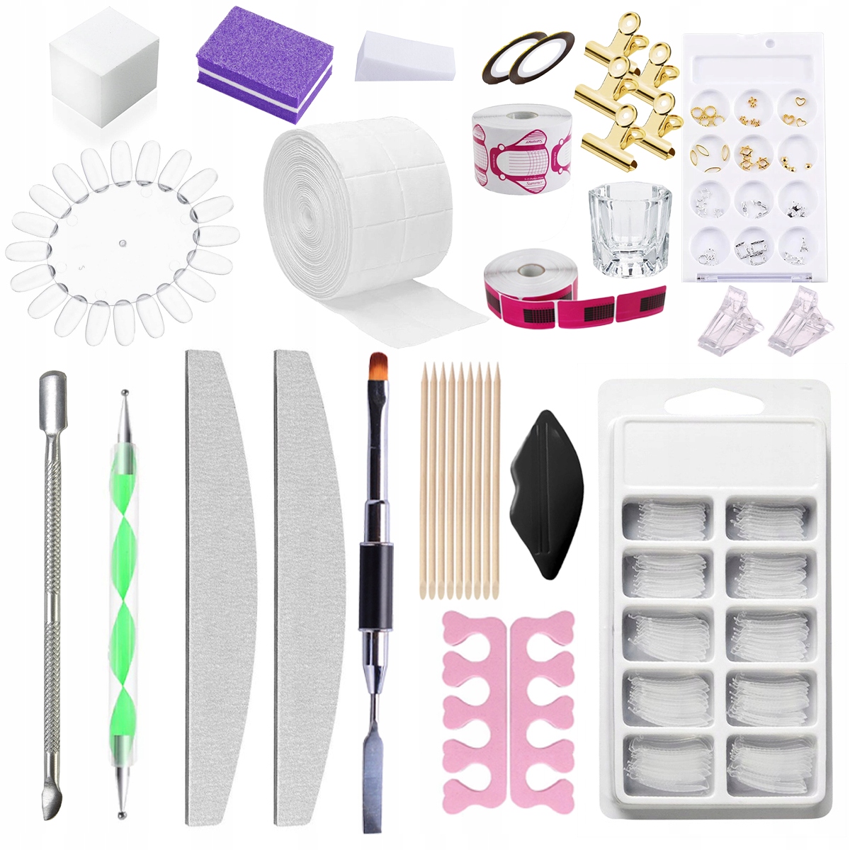 Zestaw do akrylożel 2x30 ml WHITE CLEAR LAMPA 54W Marka Allepaznokcie