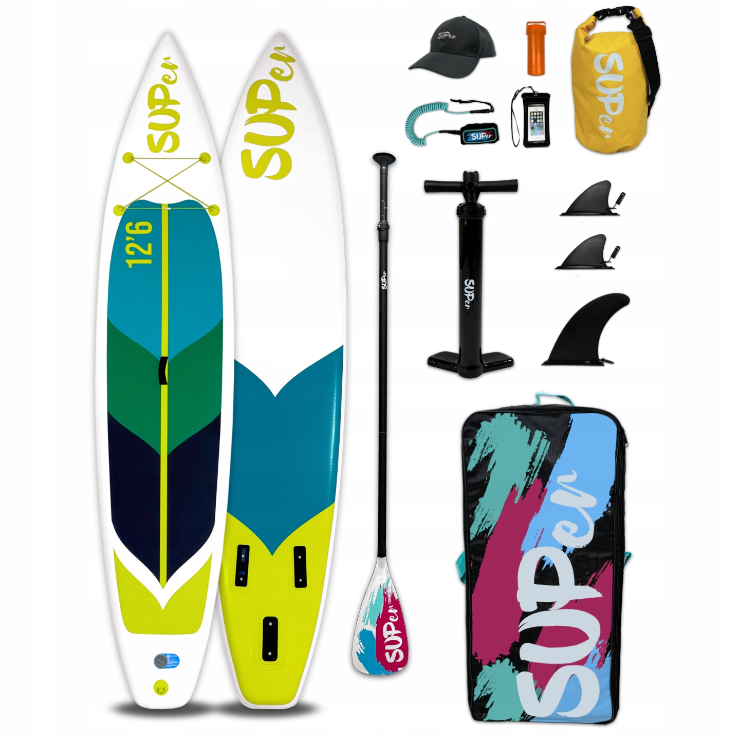 Sup Deska Paddle Board 12'6 Green 381 cm 2025 Sada Na Plavání