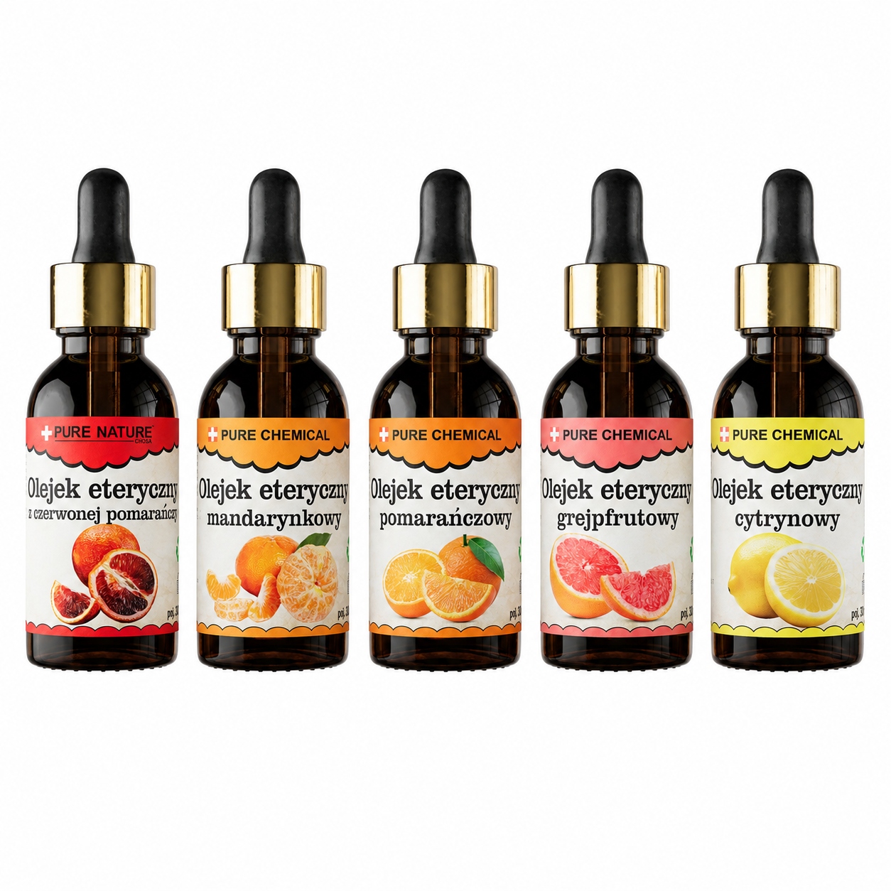 Sada Citrusových Esenciálních Olejů 5×30 ML