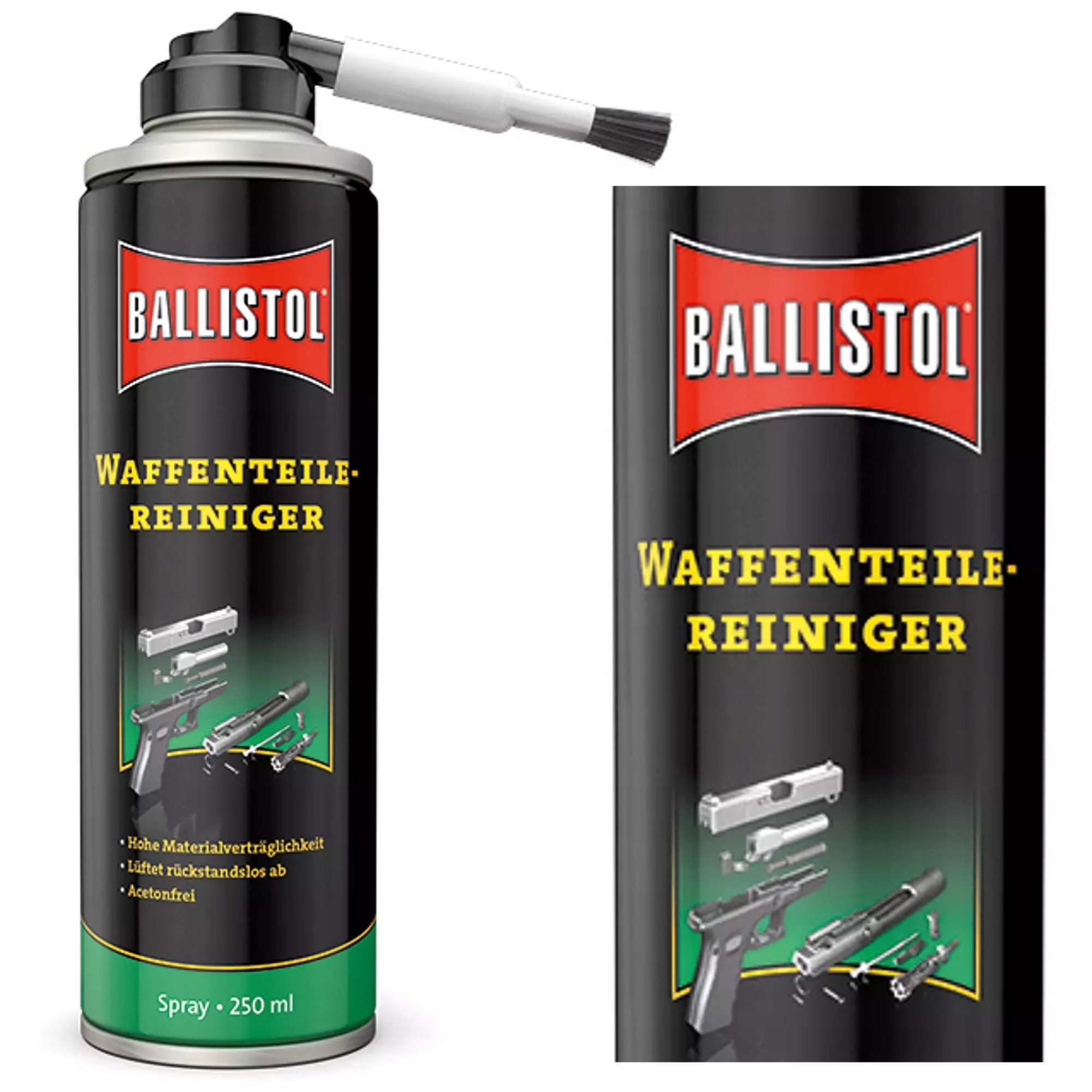 Ballistol Olej do Czyszczenia Broni ze Szczoteczką 250ml Bez Acetonu