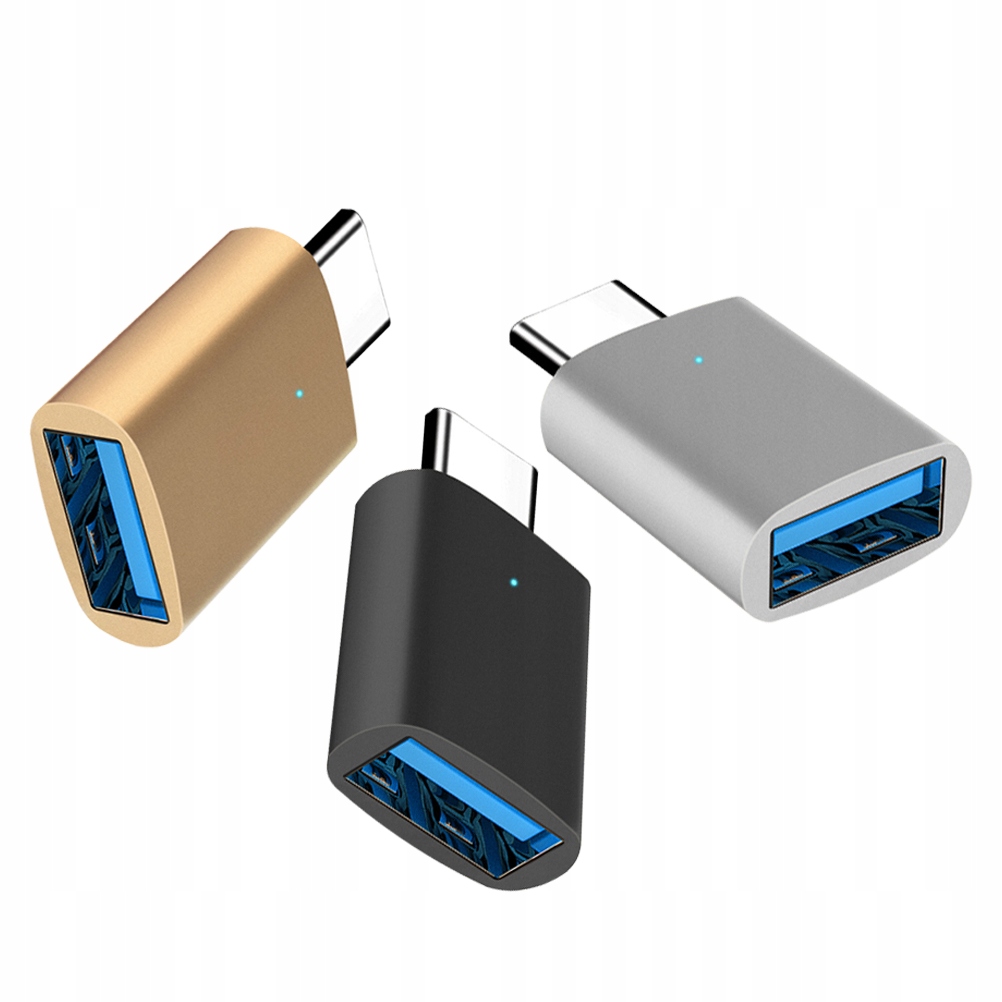3 szt. uniwersalny adapter Type-C na USB 3.0 do telefonu, transfer danych USB