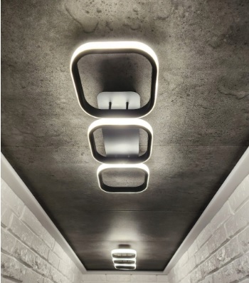 LAMPA LED ŻYRANDOL SUFITOWA PLAFON LED + PILOT Marka Amper