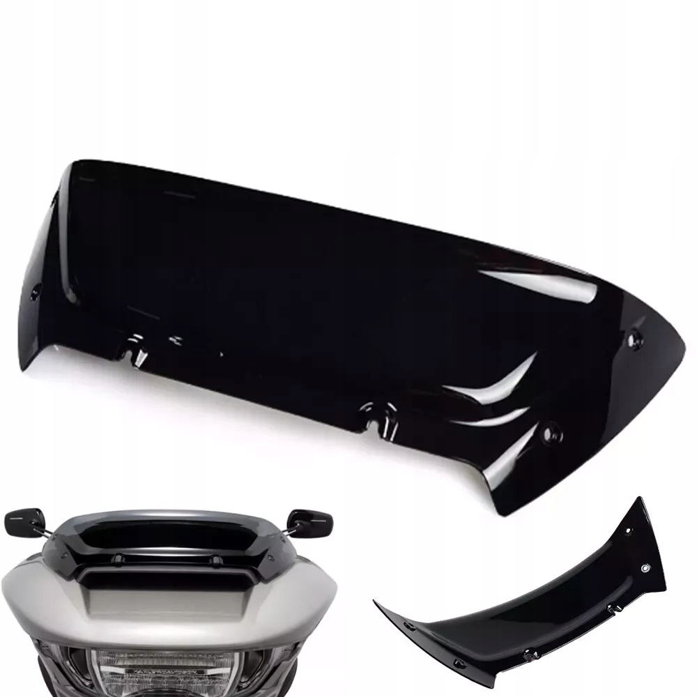 Sklo deflektory 6 palcov Wave čierne pre Harley Davidson Cvo Road Glide 2023-up