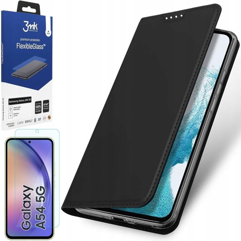 

Etui z Klapką Szkło 3mk do Galaxy A54 5G Dux Black