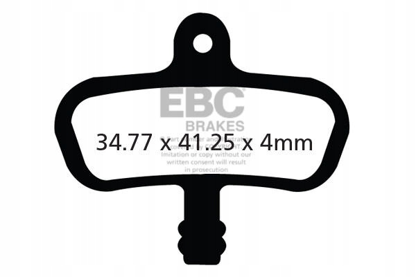 CFA440R Klocki hamulcowe rowerowe (organiczne wyczynowe) Ebc Brakes