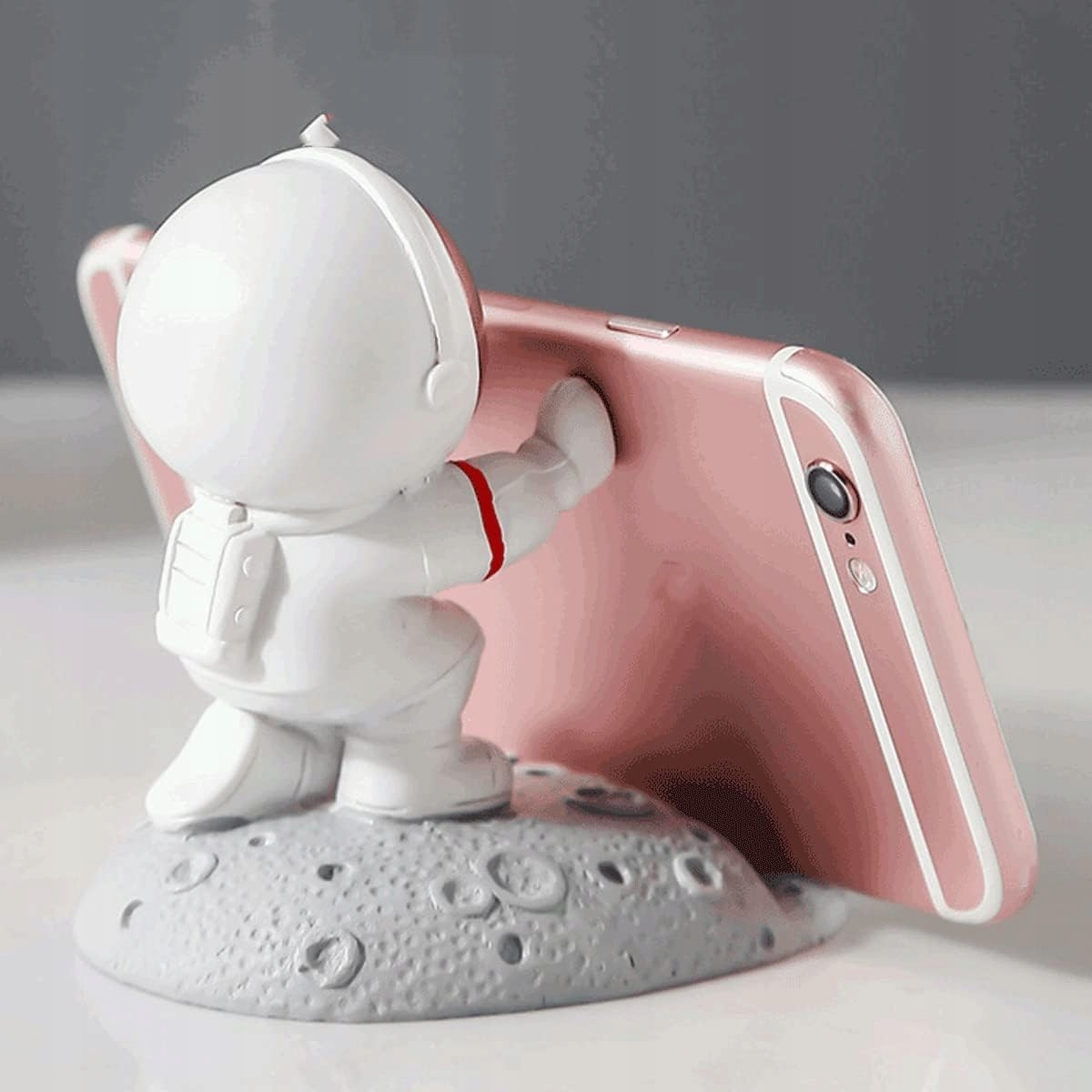 NICOONE Astronauta Stojak Na Telefon Biurkowy Uchwyt Na iPhone iPad Samsung — miniatura 3