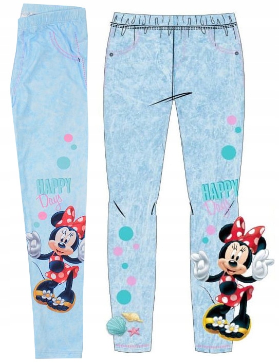 

Myszka Minnie Getry Legginsy błękit 134 E307o