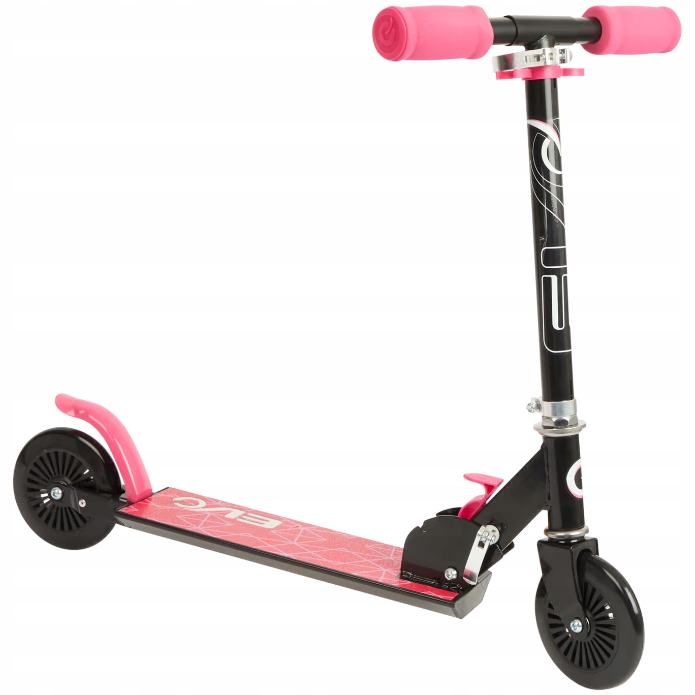 Hulajnoga Evo Inline Scooter Rożowa dwukołowa składana do 50 kg