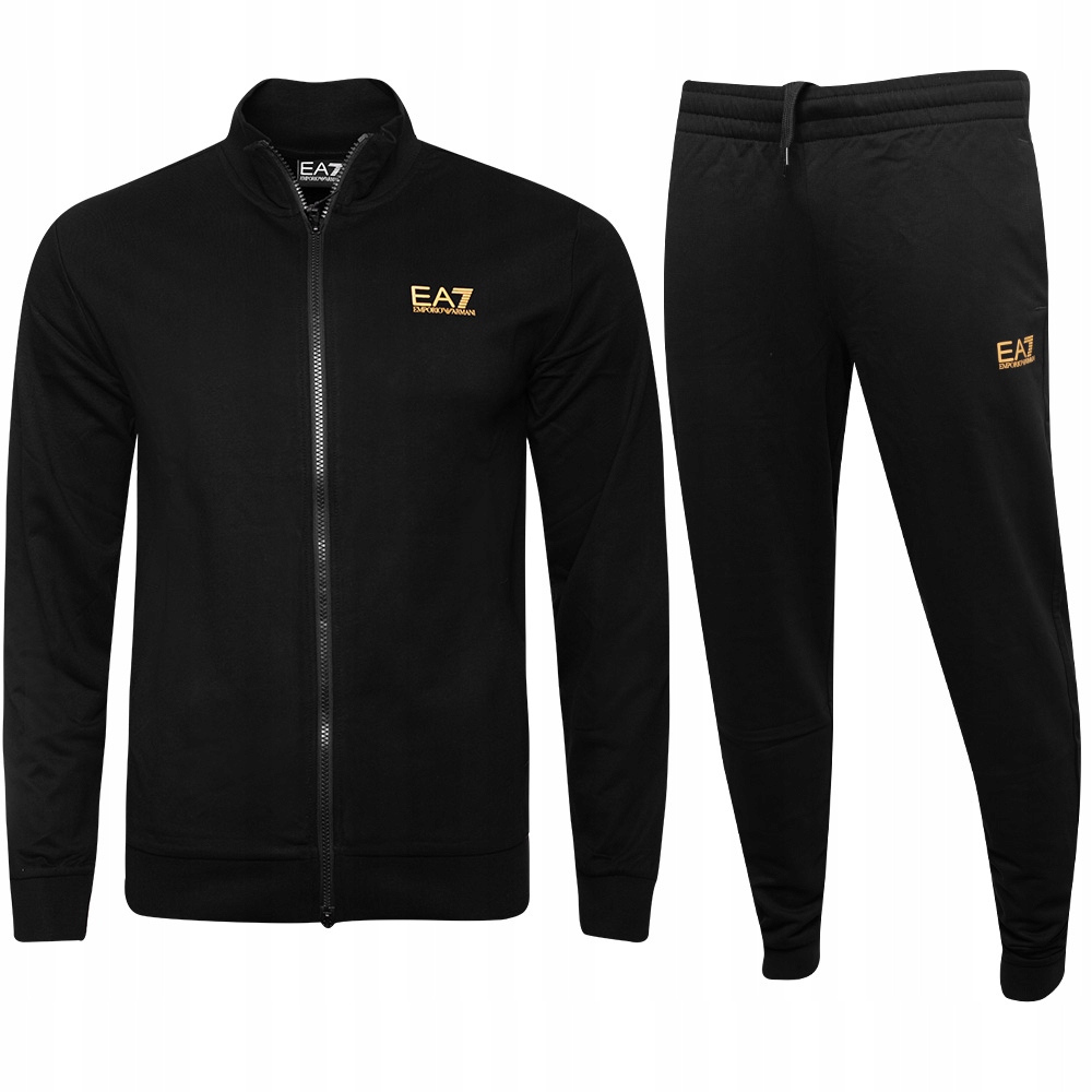 Emporio Armani Ea7 pánské tepláky 8NPV60-PJVRZ černá zlatá velikost M Dárek