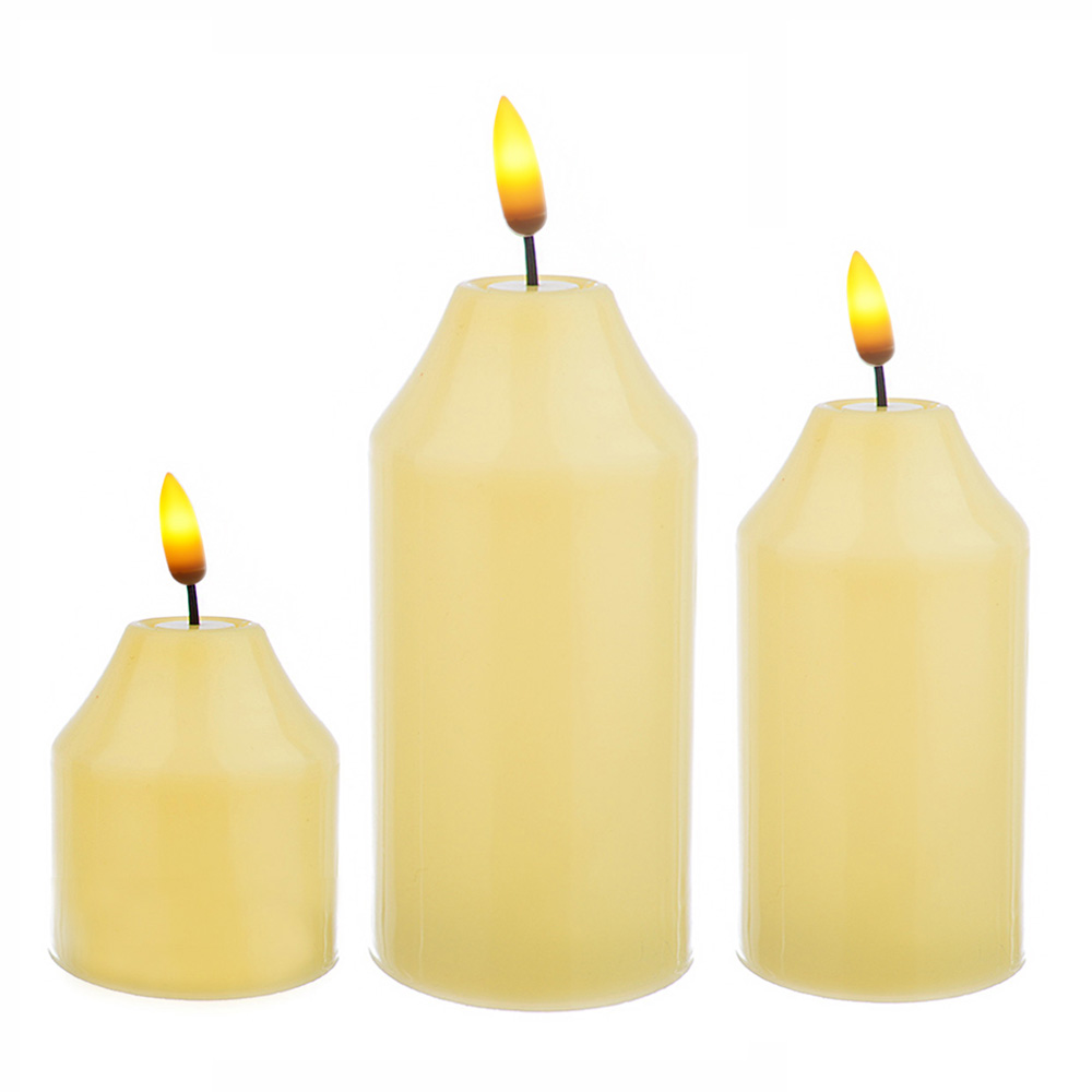 

Zestaw 3 Świeczek Świeczki Led Lampki Na Baterie