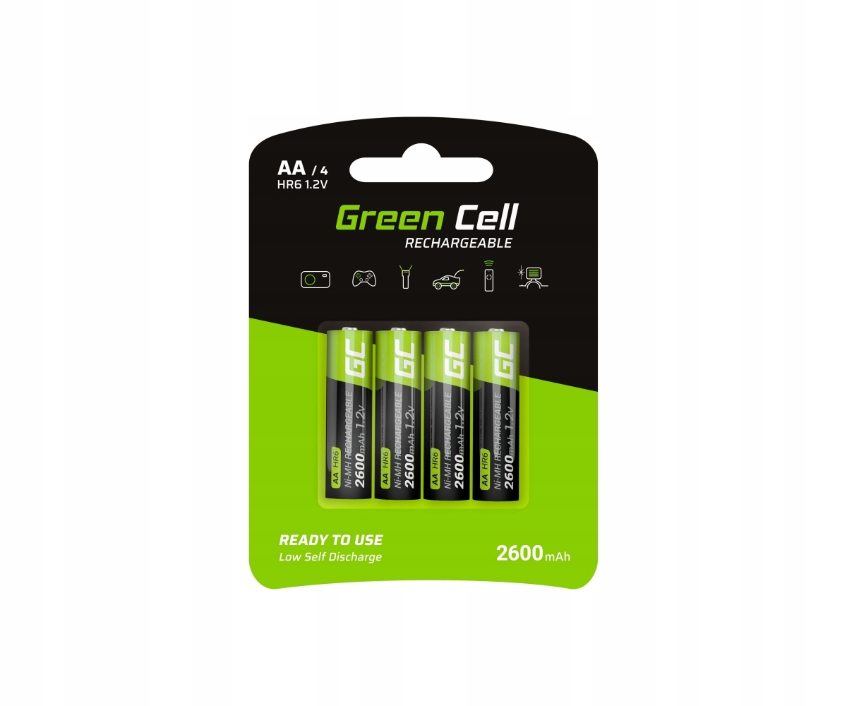 

Akumulatory Green Cell Ni-MH 4x Aa 2600mAh HR6
