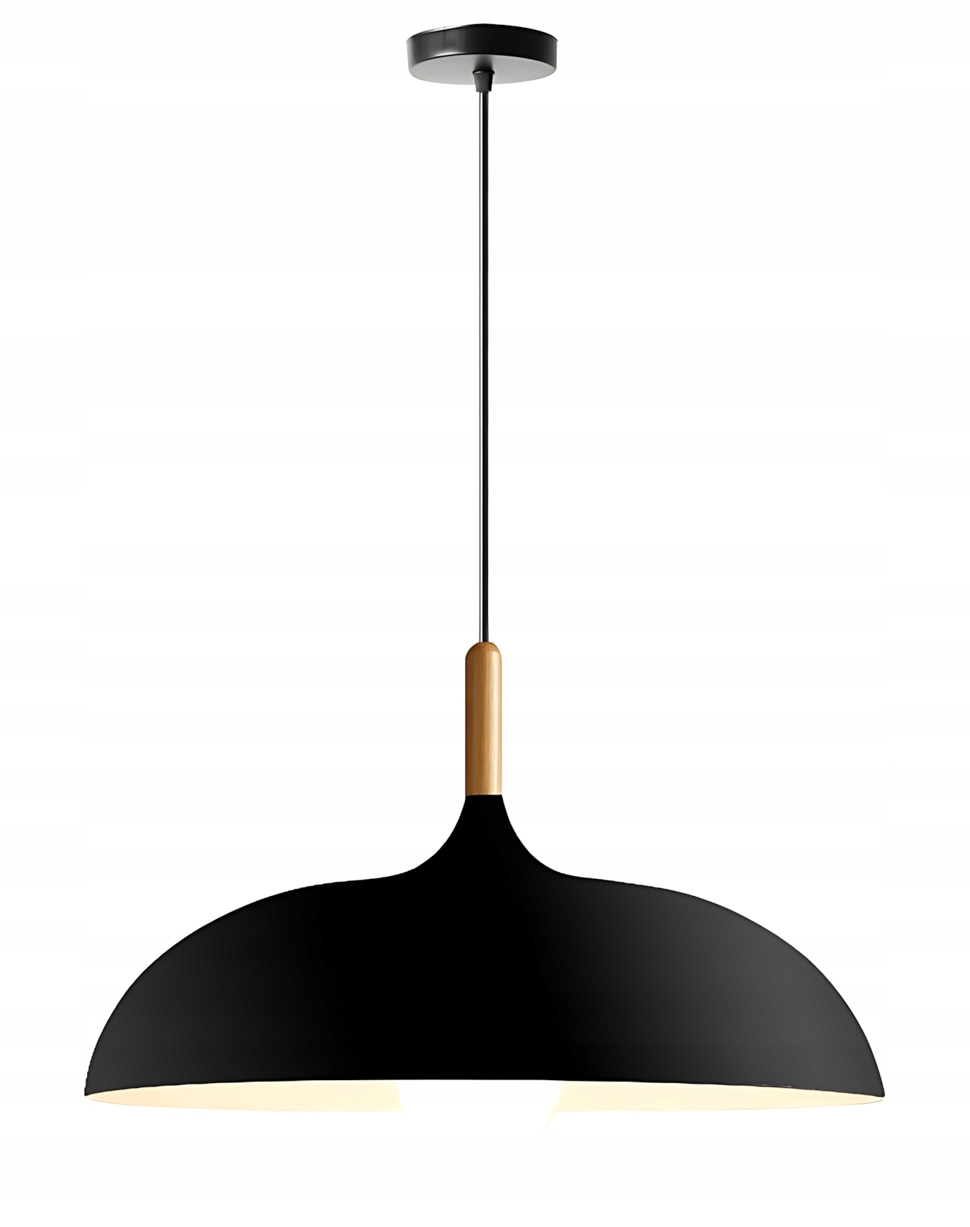 Stropní Svítidlo Černá Do Kuchyně Jednobodová Velká Stínítko E27