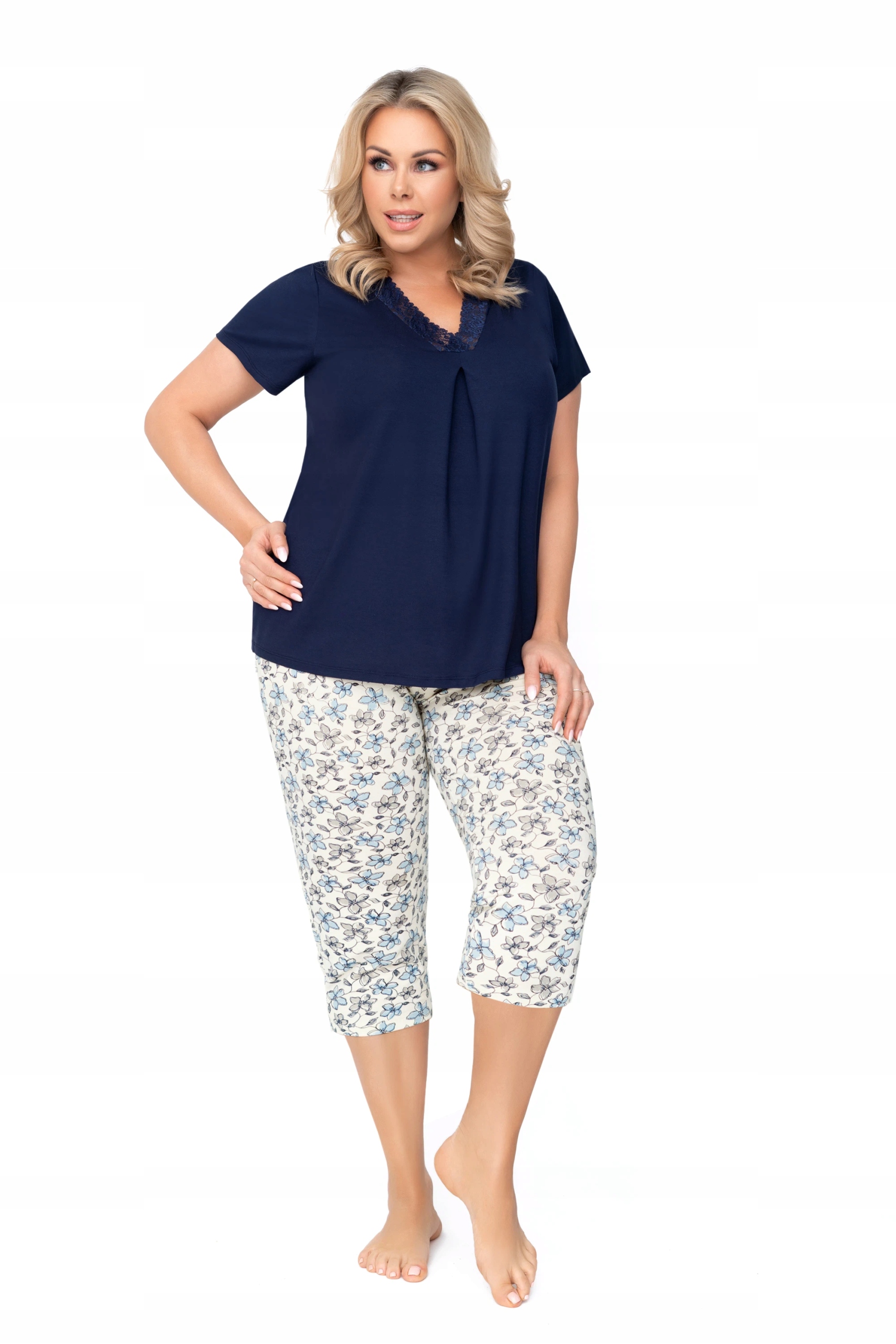 Donna Pyžamo Aria Plus Dark Blue Granátová barva, 46