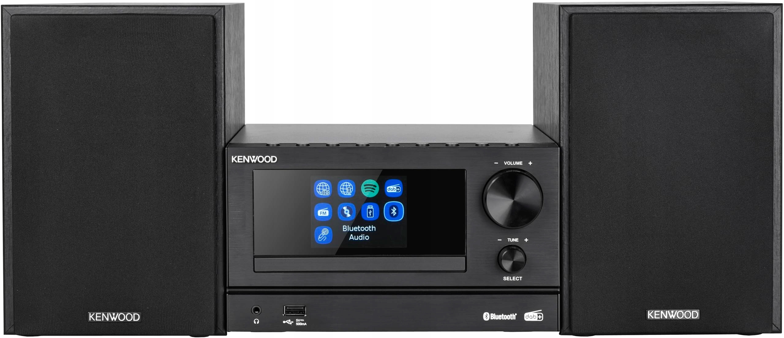 Kenwood M-7000S-B mikrostereo, černé, Bluetooth, Usb, CD, rádio