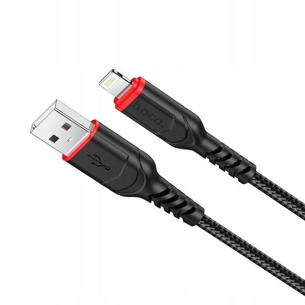 Hoco X59 USB-A do Lightning 1m Czarno-czerwony