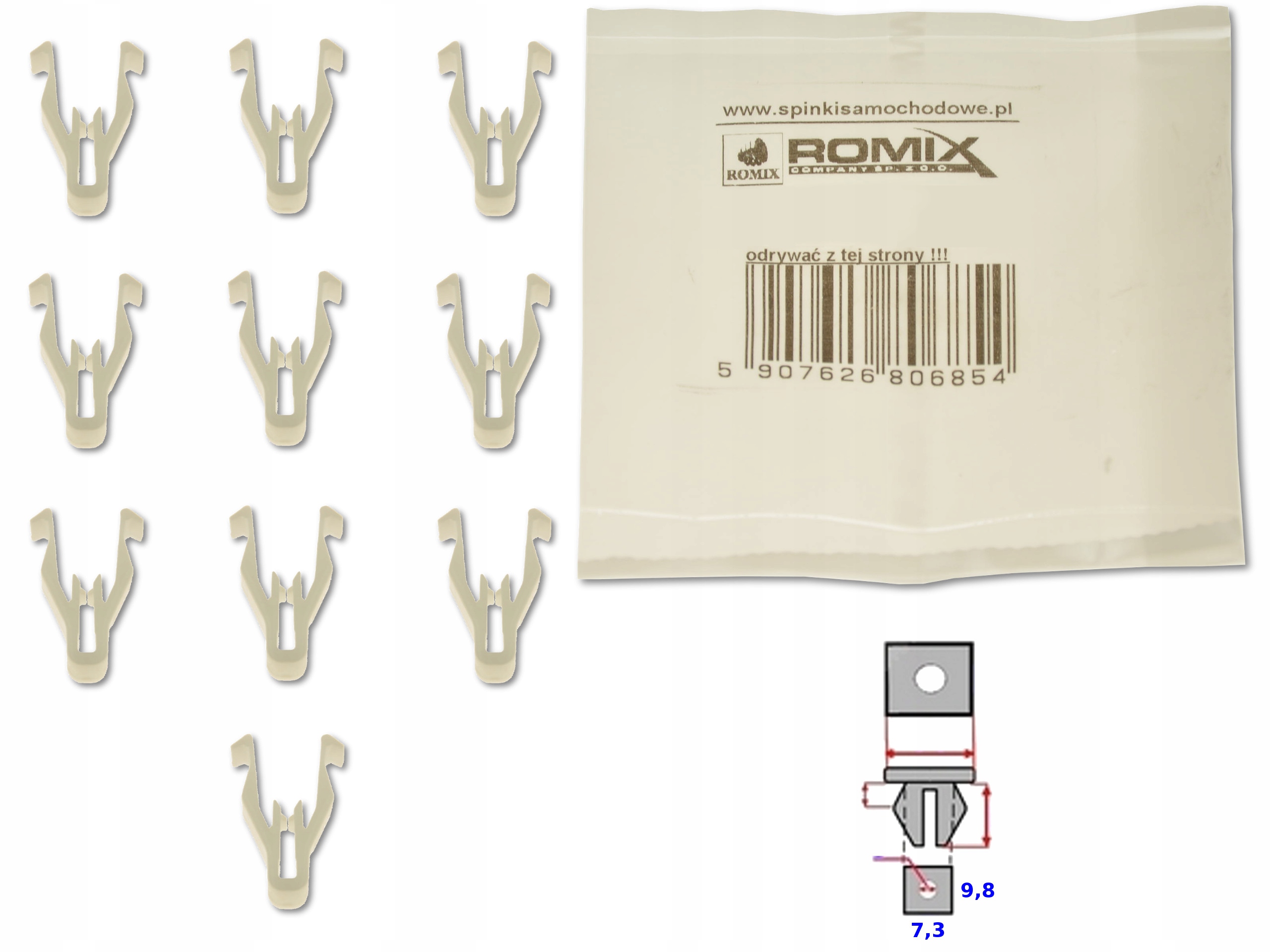 

Hyundai Getz 02-09 Spinka Kołek Deski Kabiny 10x