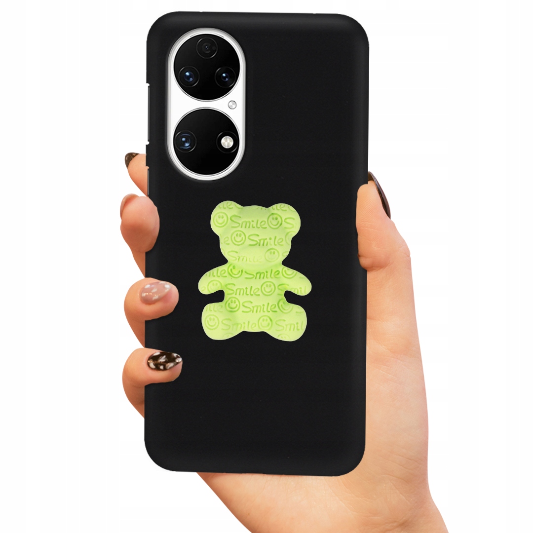 Puzdro Pre Matný Huawei P50 Case Smile Zelený 3D