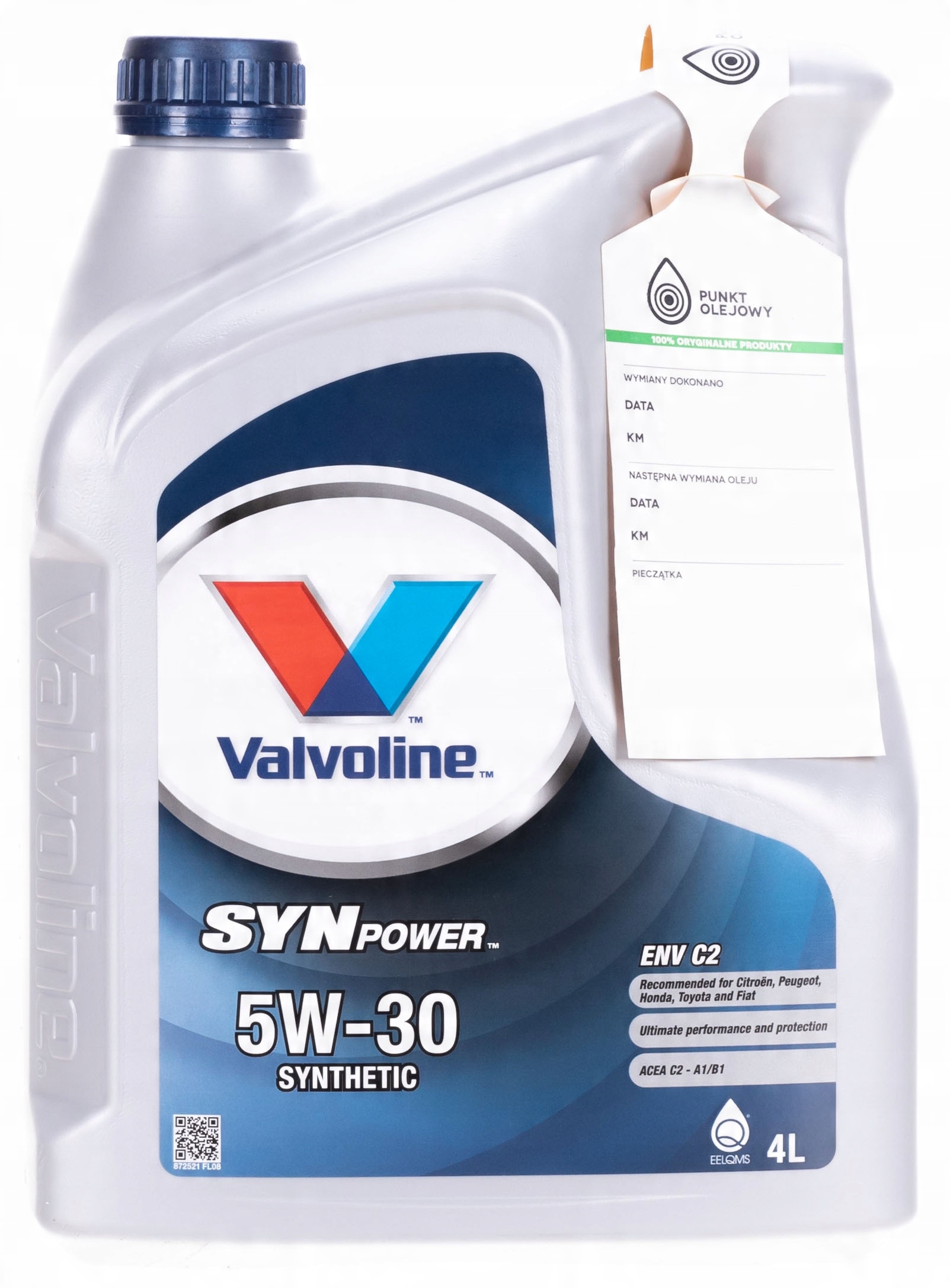 

Valvoline Synpower Env C2 5W30 4L