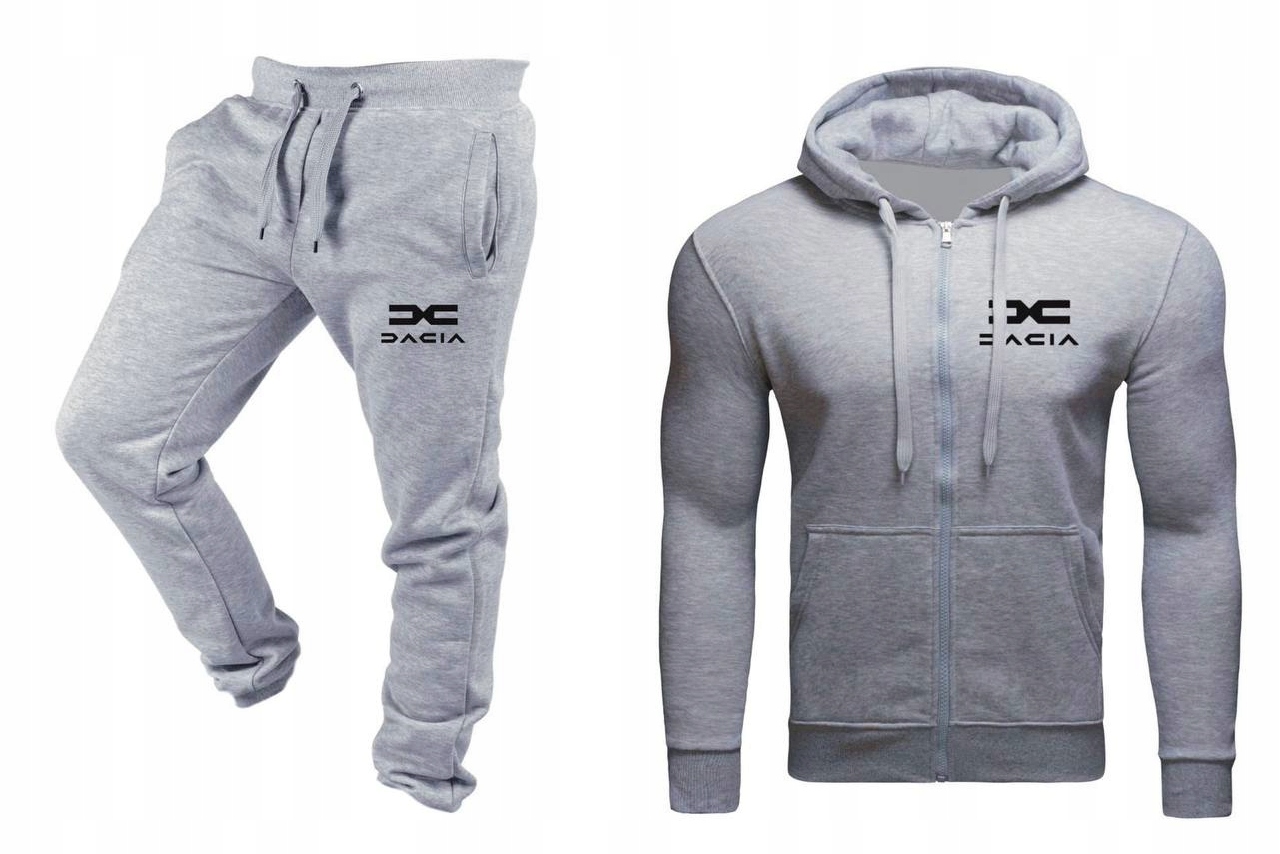 Tepláková Souprava Teplákovka Dacia Pánská Rozepínací Šedá M