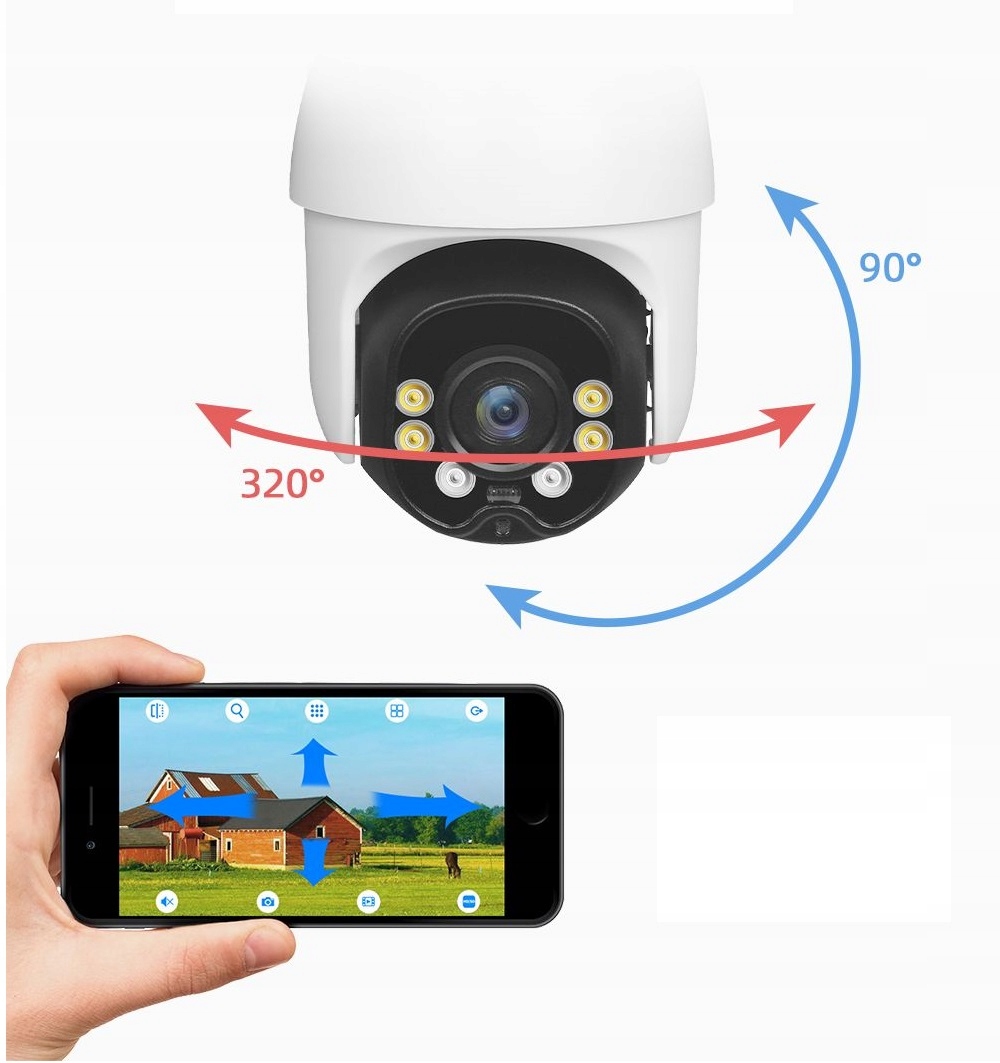 KAMERA SOLARNA ZEWNĘTRZNA OBROTOWA SOLARCAM WIFI Marka Inna