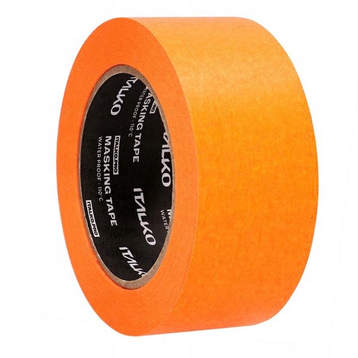 Italko taśma maskująca lakiernicza pomarańczowa 110C 48mm 45m