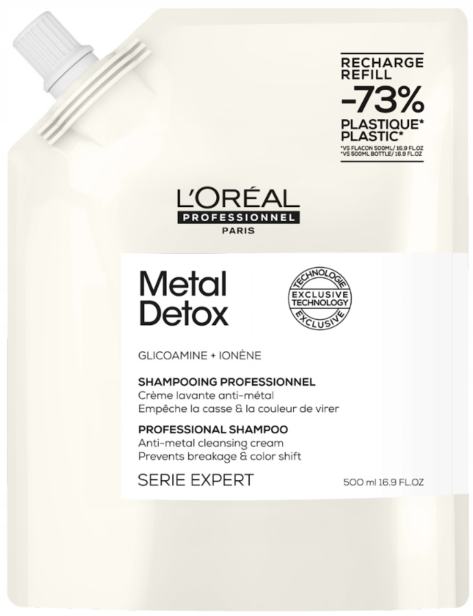 Loreal Metal Detox šampon pro poškozené a barvené vlasy 500 ml