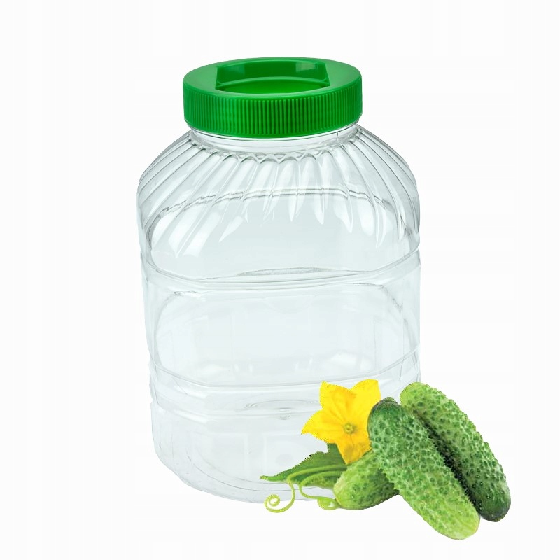 

Słoik Pet Plastikowy Pojemnik 8L 8000ML Ogórki