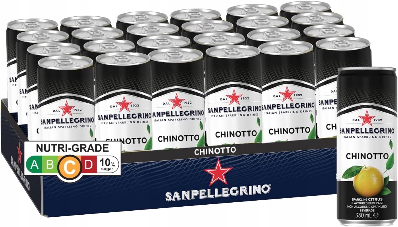 San Pellegrino Chino Napój z Pomarańczy Chinotto 330ml x 24szt Włochy