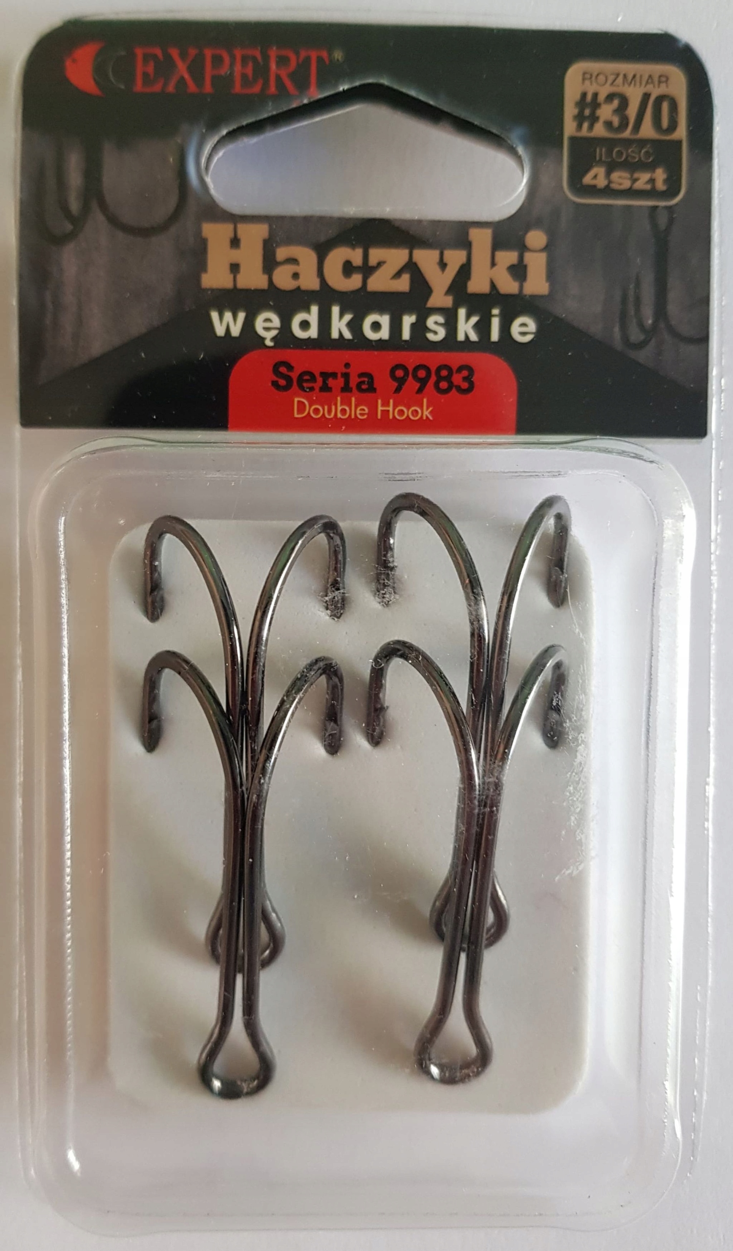 Haczyki Expert Double nr 3/0 brązowy