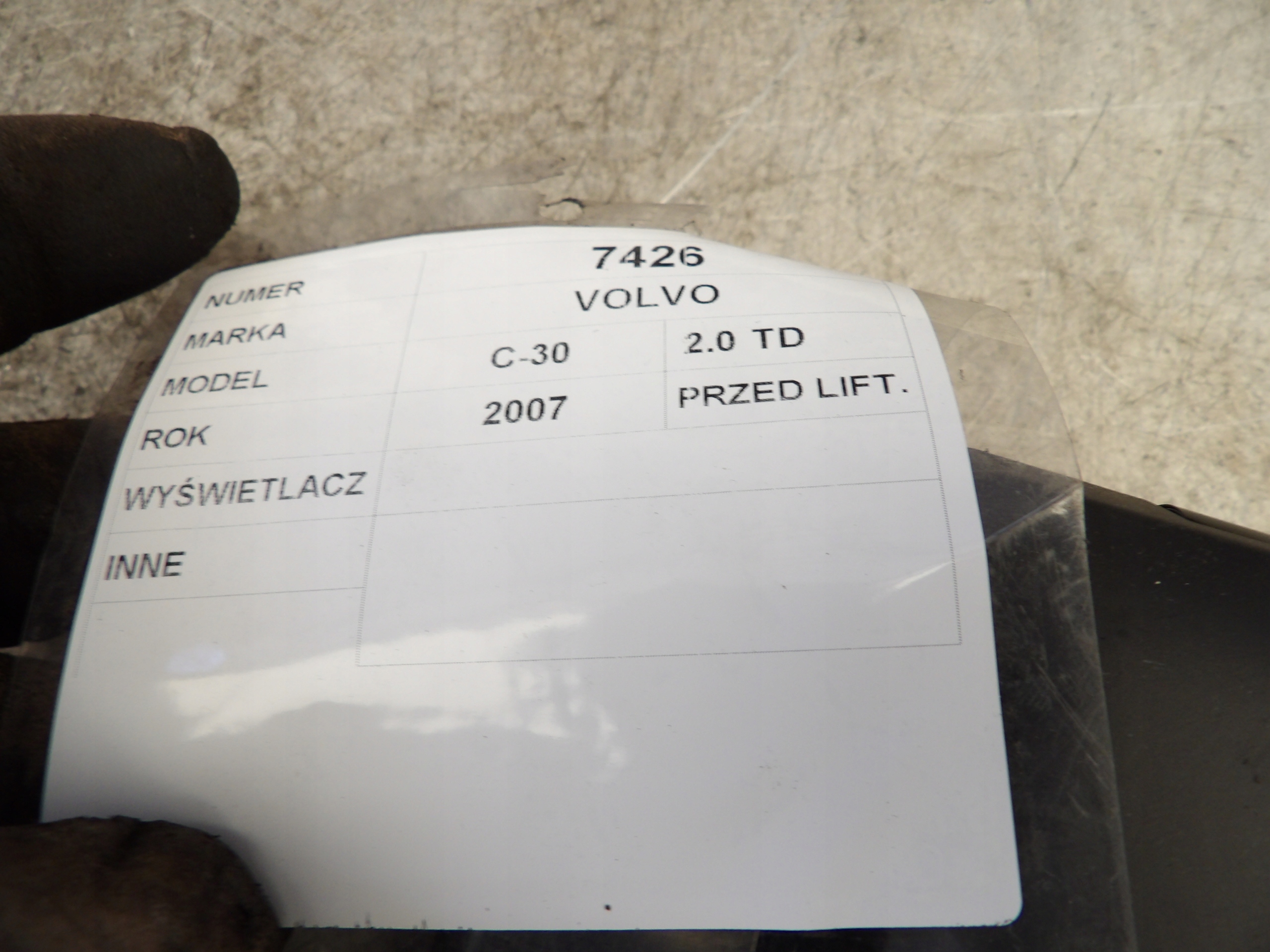 Volvo C30 Écran Navigation
