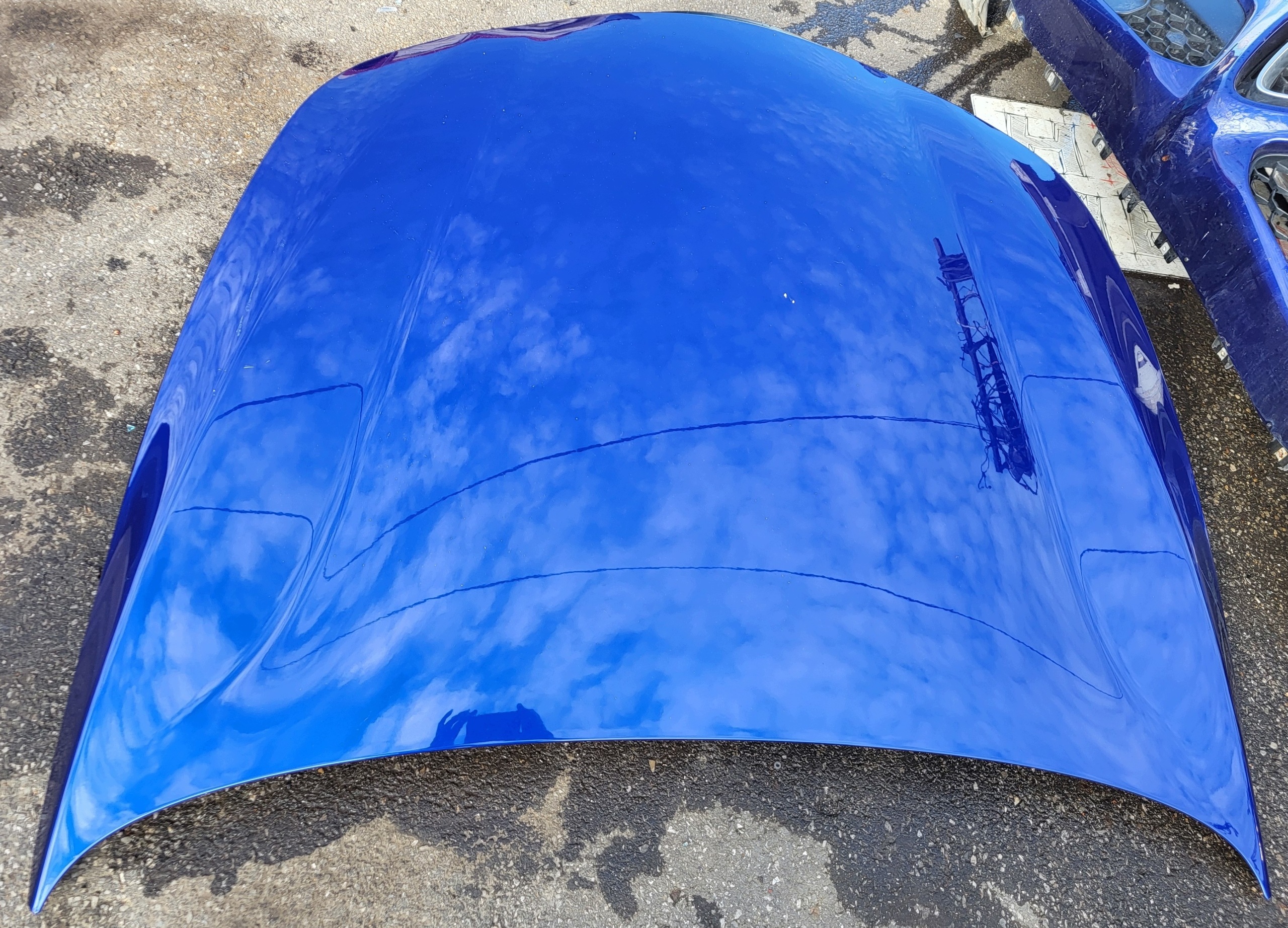 bonnet front engine housing cover complete ALFA ROMEO STELVIO blue 486 OE