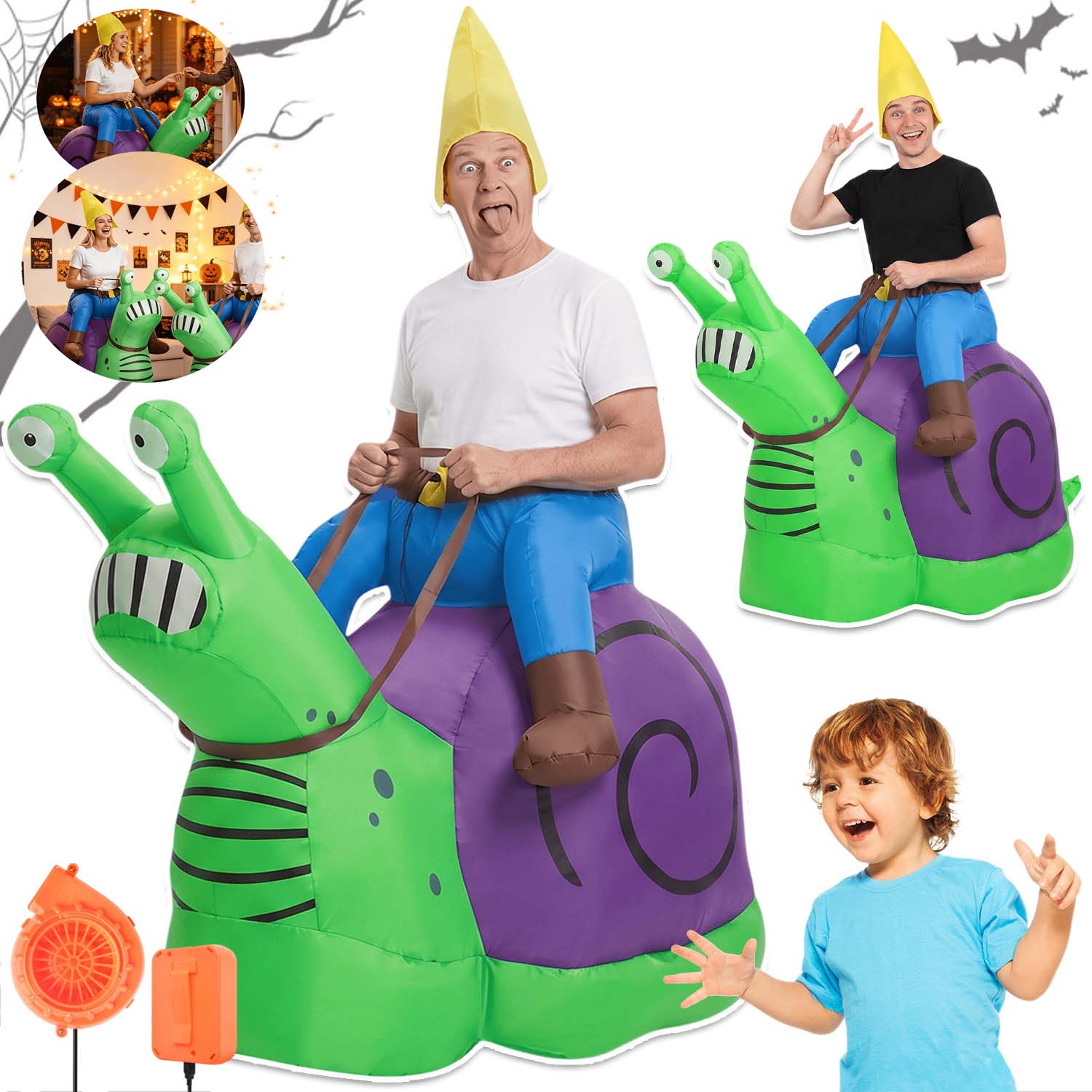 Nafukovací Kostým Na Slimáky Nafukovací Převlek Kostým Halloween Unisex