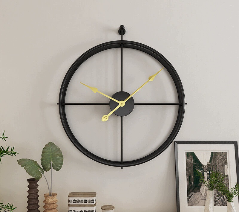 Dizajnové nástenné hodiny Vip 2 Black 50cm