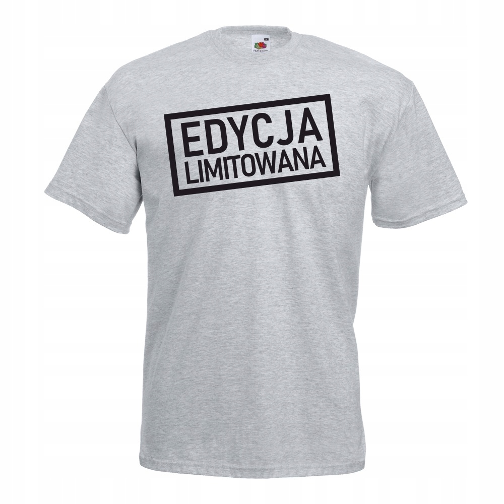

Koszulka zabawna edycja limitowana S szara