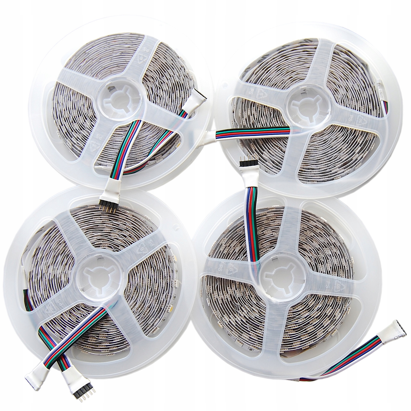 ZESTAW Taśma 1200 LED RGBW 20m Biała ZIMNA 5050 Moc 288 W