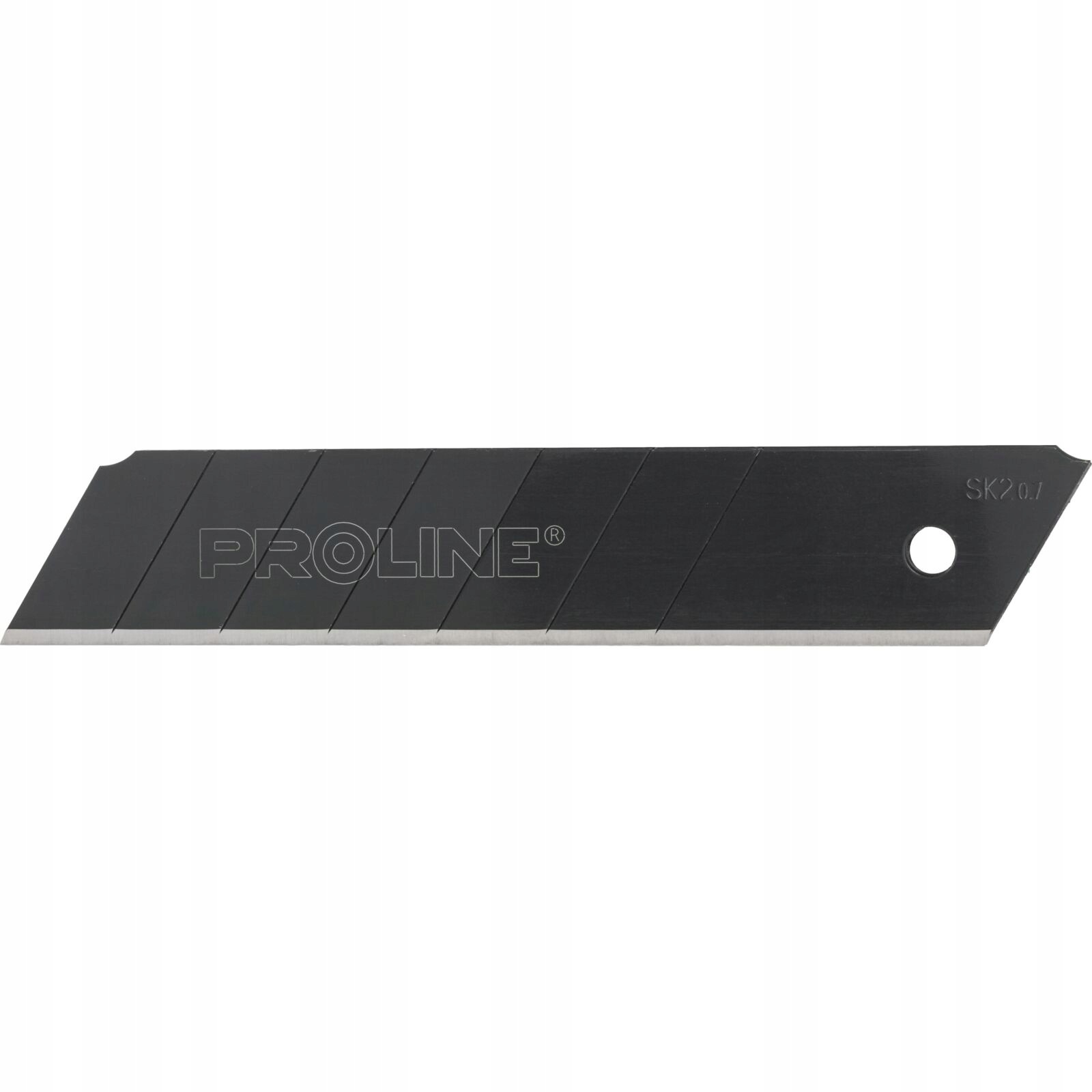 Vyměnitelné Čepele Černé 25X0/7MM SK2 Display 120 Kusů Proline Ocel SK2